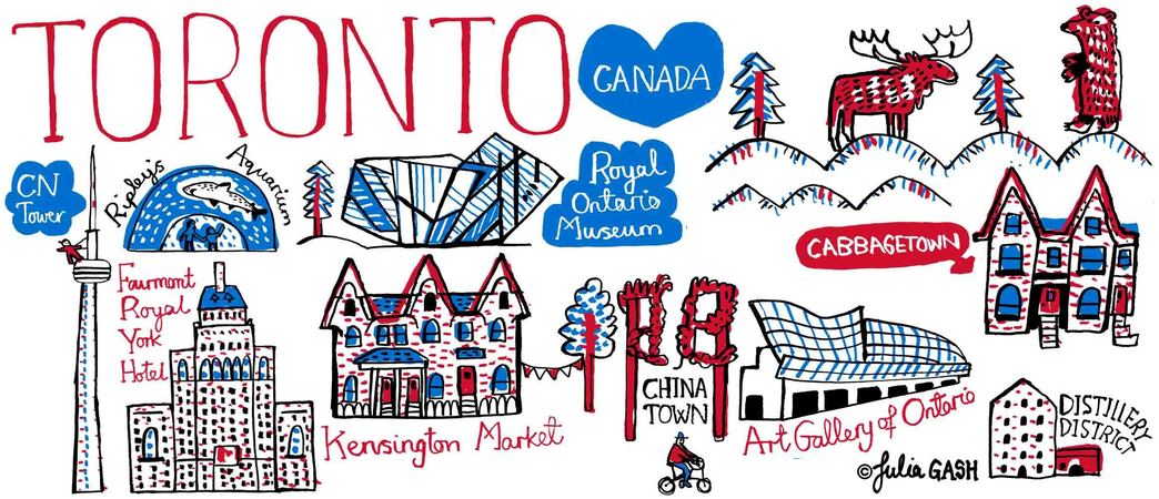 Cityscape of Toronto, Canada by Julia Gash