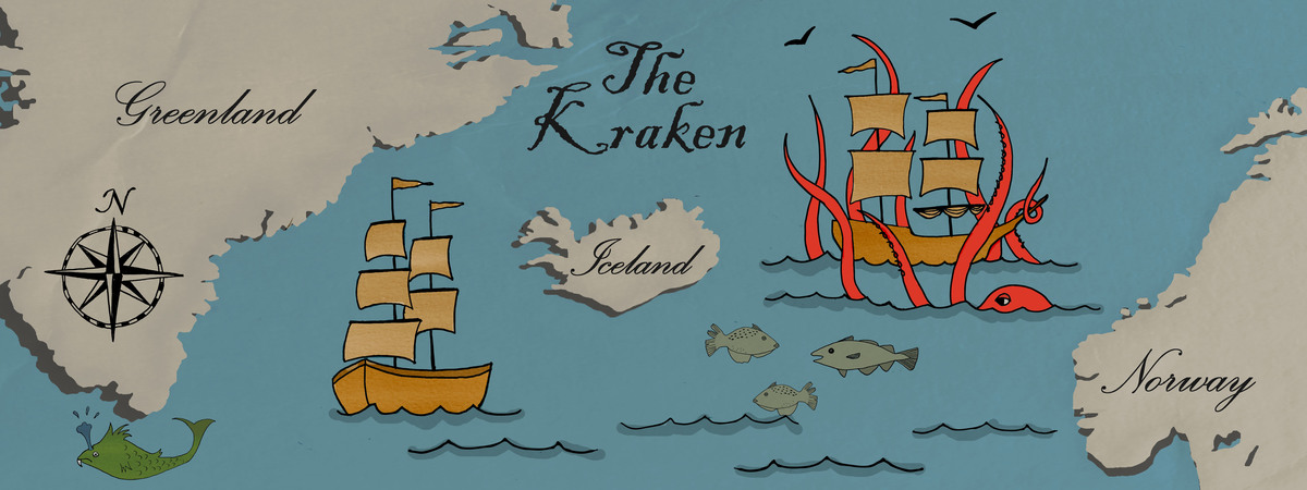 The Kraken by Sharon Gayhart Kraken map