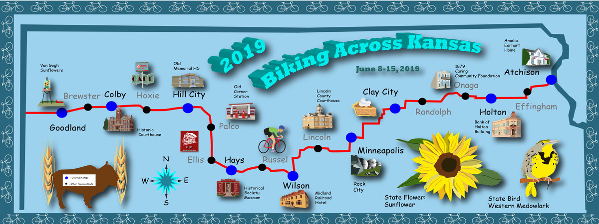 2019 Biking Across Kansas Event by Robert Frankis