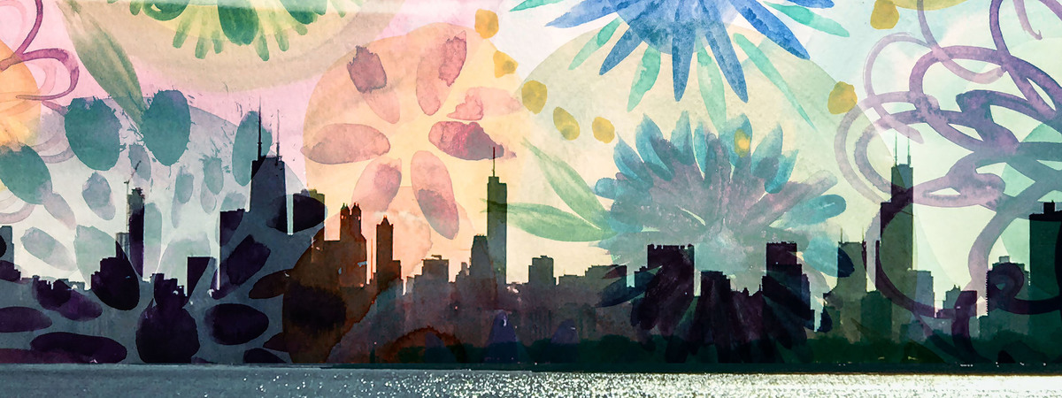 Chicago, Illinois Skyline by Marian Nixon 19b01 marian nixon tdat