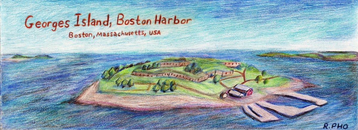 Georges Island, Boston Harbor, Boston, Massachusetts by Robert Pho