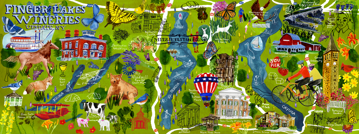 Finger Lakes Wineries, Upstate New York by Mitzie Testani