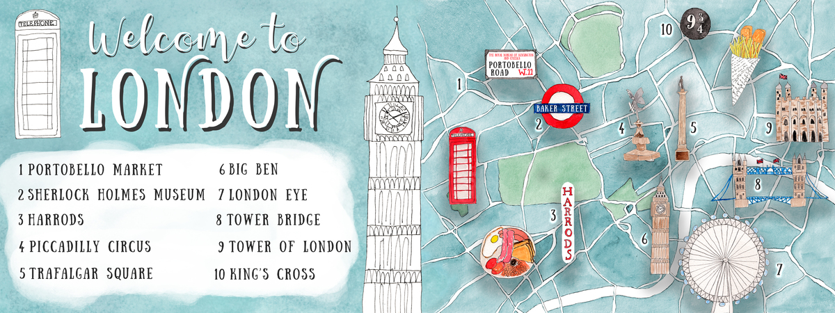 Welcome to London by the traveling scrap girl