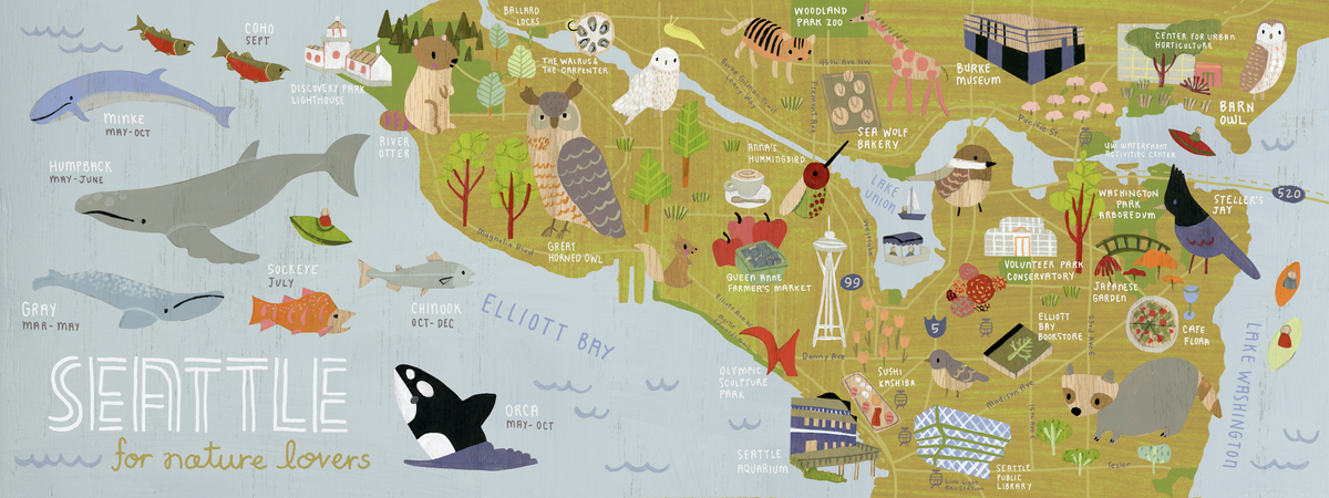 Seattle for Nature Lovers by Amy Hevron