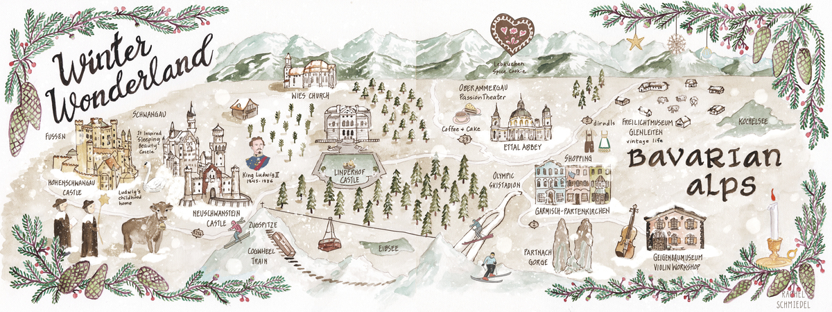 Winterwonderland in the Bavarian Alps by Rachel Schmiedel