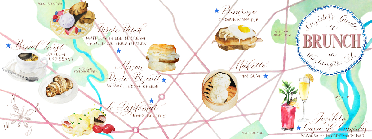 Insider's Guide to Brunch in Washington DC by Jamie Morin Designs