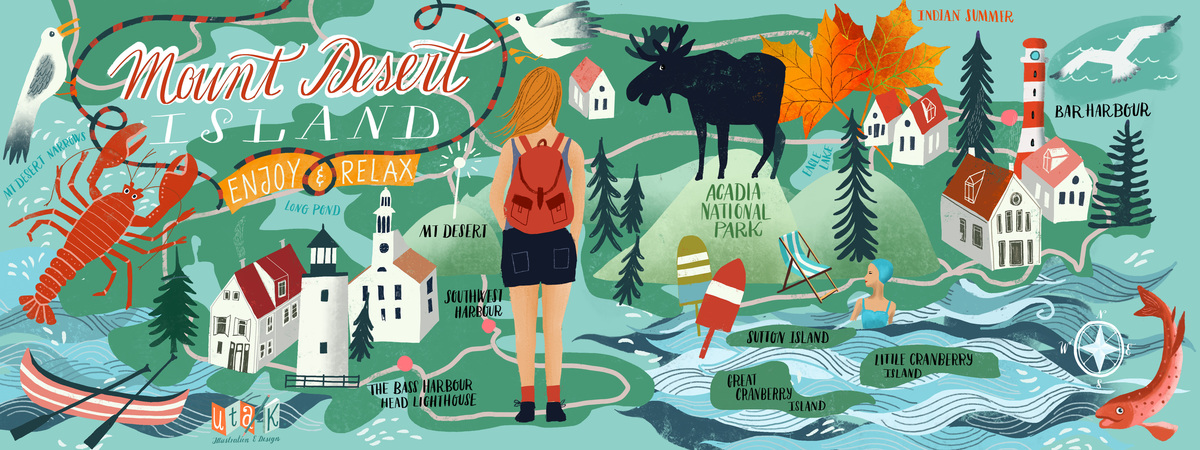 Mount Desert Island, Maine by Mira Paradies
