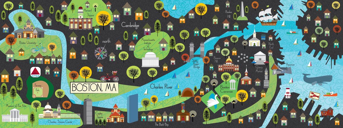 Boston in the Fall by Regina Martine