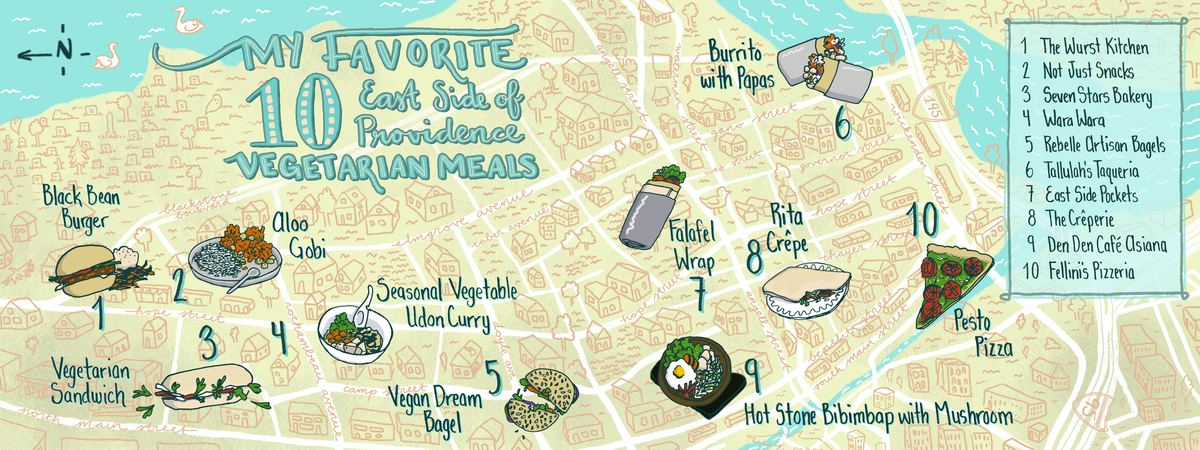 My Favorite Vegetarian Meals on the East Side of Providence by Lauren Fisher Cat