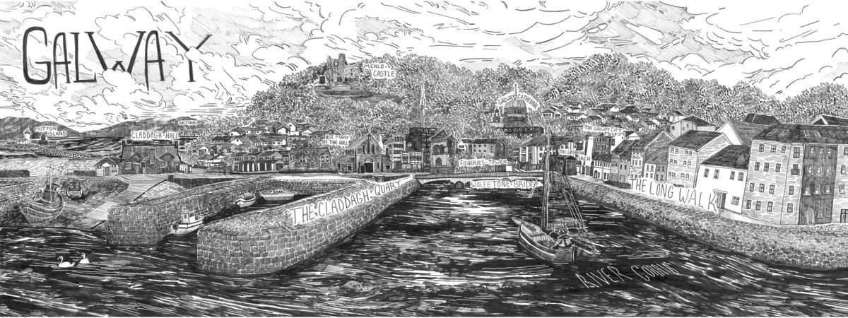Galway Harbor by Gaby Billings