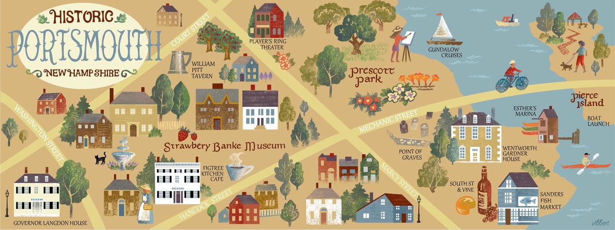 Historic Portsmouth NH by Carolyn Vibbert