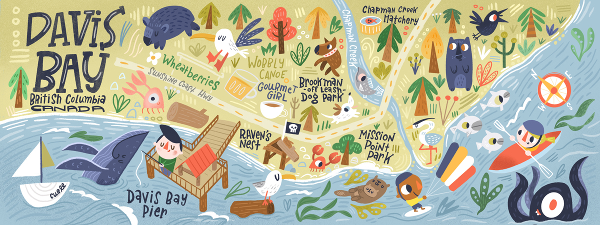 Spend a Day in Davis Bay by Jana Curll