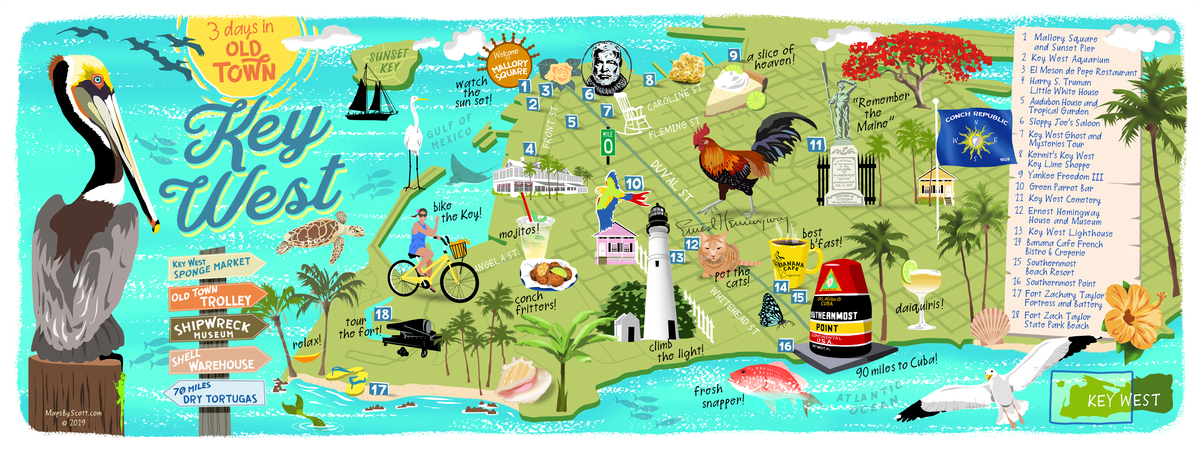 3 Days in Old Town Key West by Scott Schiller