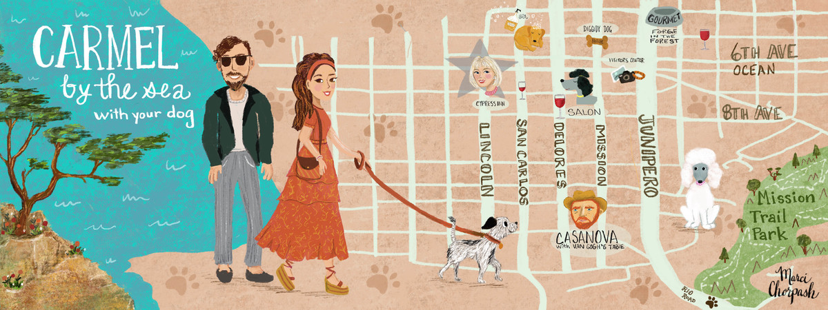Carmel by the Sea, with your Dog by Marci Chorpash