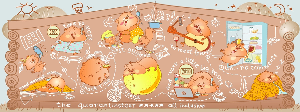 Mapping This Moment: Hamsters by RozaSv