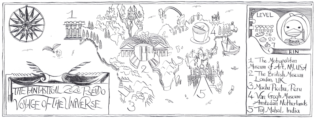 Mapping This Moment: The Fantastical 2020 Pseudo Voyage of the Universe by Rin