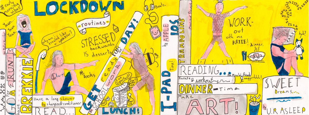 Mapping This Moment: Katie's Lockdown Routines by Katie Baxter