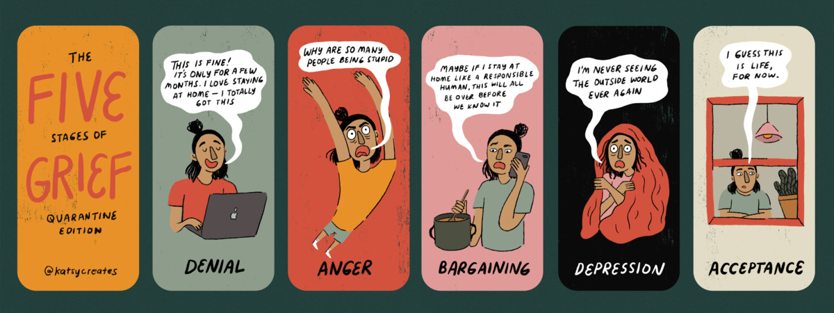 Mapping This Moment: The Five Stages of Grief, Quarantine Edition by Katsy Garcia