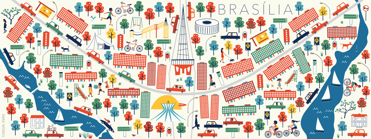 Lovely city of Brasilia, Brazil by Anna Mendes