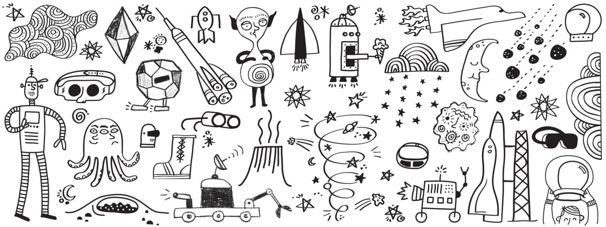 Outer Space Doodles! by Nate Padavick