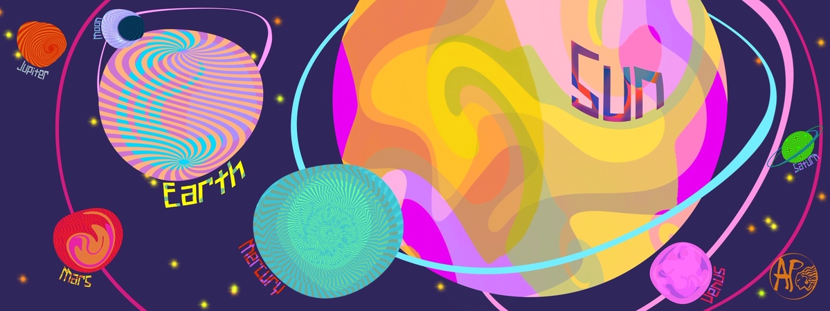 Some Groovy Stones around the Sun by Anita Perez