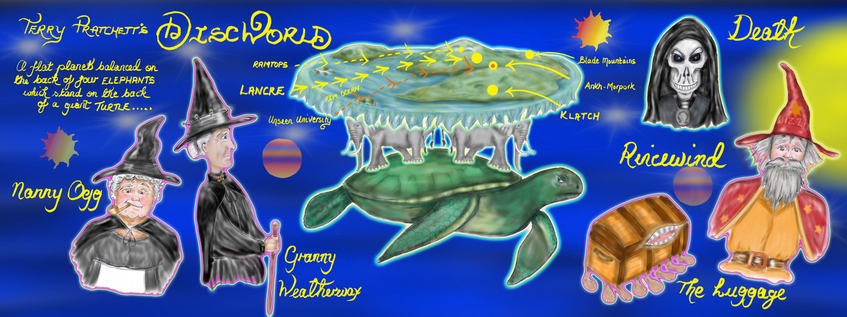 Terry Pratchett's Discworld by Doodle Tree Designs