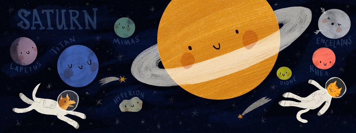 Let’s Visit Saturn by Mellifera Paper