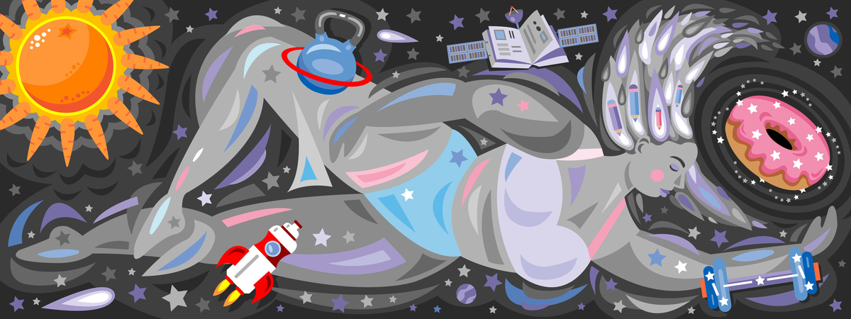 Woman Galaxy by Sara Tassan Mazzocco