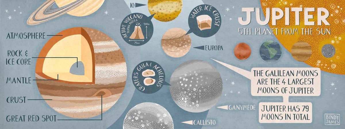 Jupiter: the 5th Planet from the Sun by Bindy James