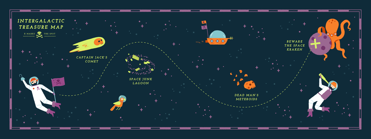 Intergalactic Treasure Map by Shannon Lamb