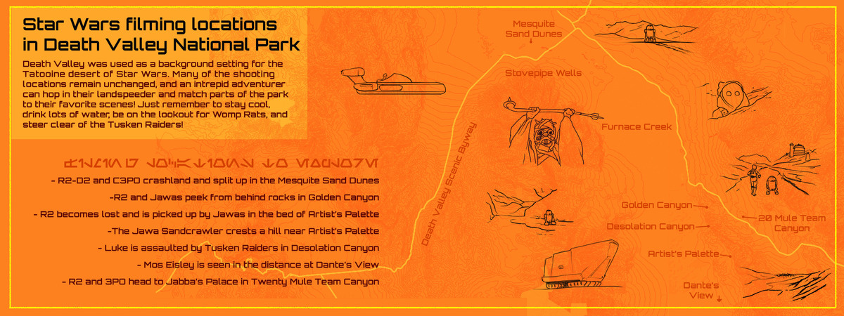 Star Wars Filming Locations in Death Valley National Park by Yeahthatsright42