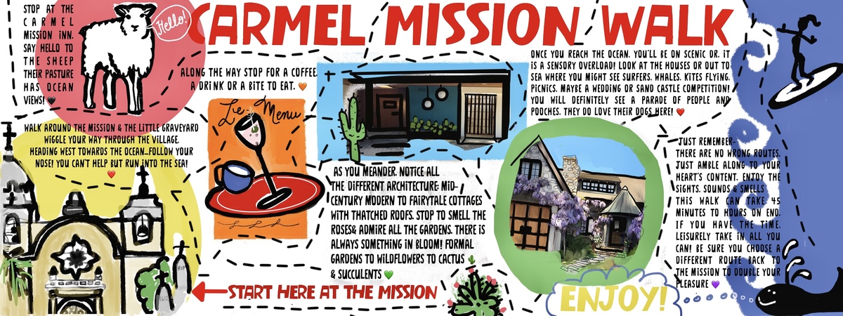 Carmel Mission Walk in Carmel by the Sea, California by Jane Pakis