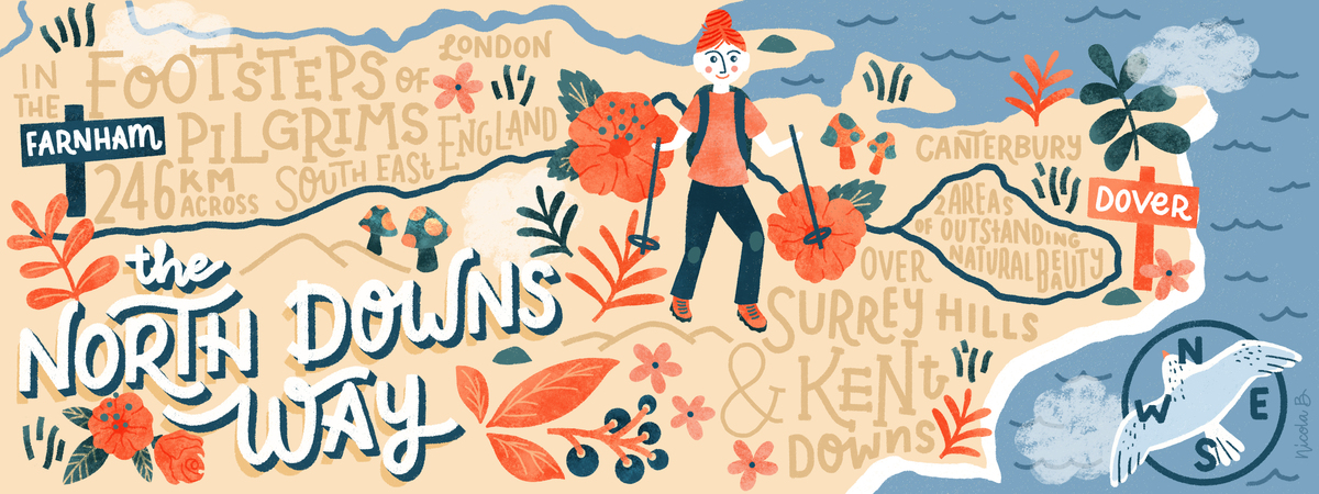 North Downs Way in Southeast UK by Nicola B Studio