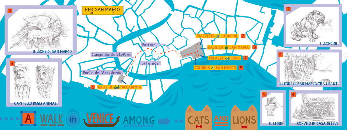 A Walk in Venice among Cats and Lions by Sara Tassan Mazzocco