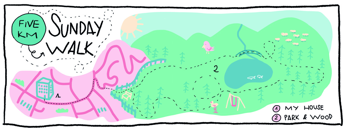 Five KM Sunday Walk by Sara Rita Elle