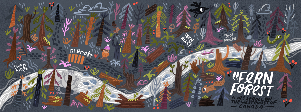 Fern Forest - A Winter Stroll on the Wet West Coast of Canada by Jana Curll