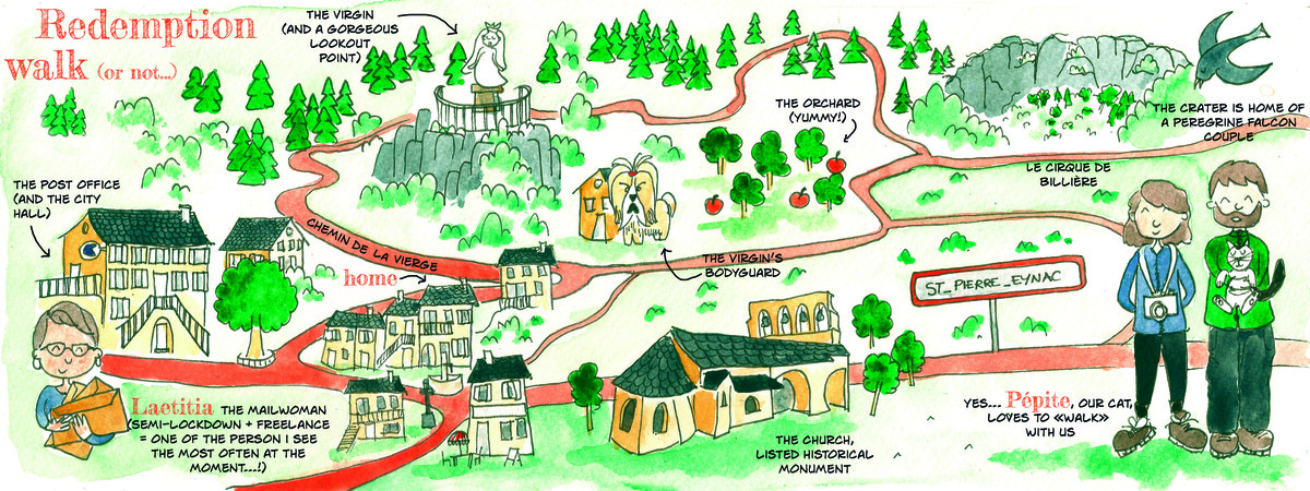 Redemption walk (or not...) around Saint-Pierre-Eynac, France by Elsa Russier