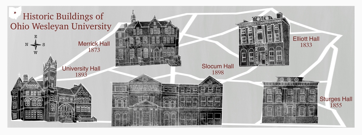 Historical Buildings of Ohio Wesleyan University by Sharon Gayhart