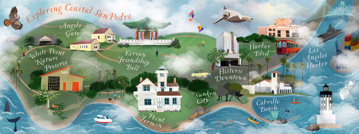 Exploring Coastal San Pedro, California by Becky Nimoy