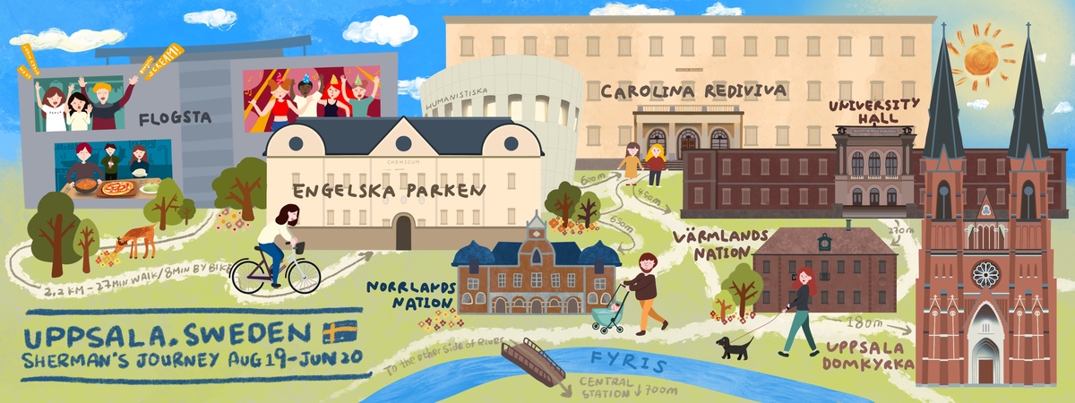 My Uppsala! by Sherman Kwan / sherustration