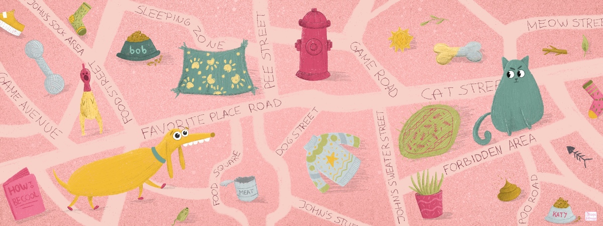 Dog's Map by Diana LaRousse
