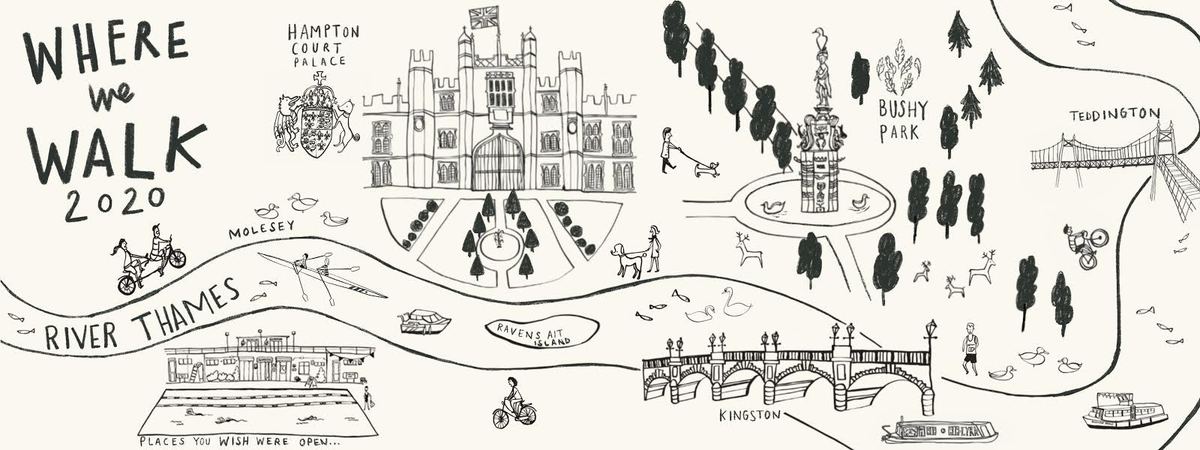 Where we walk at Hampton Court, UK by Mariko Aruga