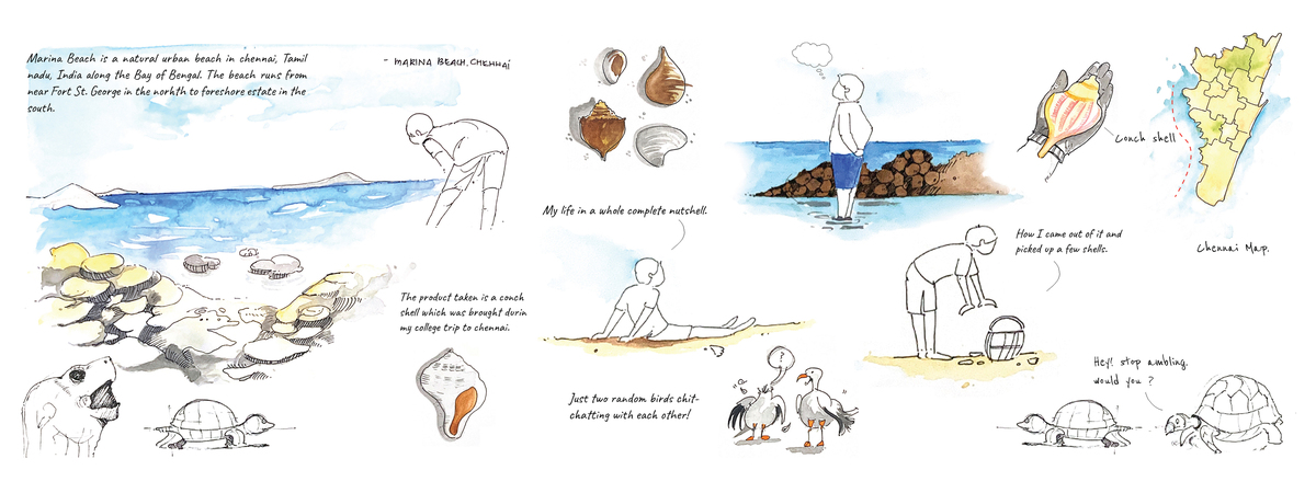 A way of escape to Marina Beach, Chennai, India by Sanam