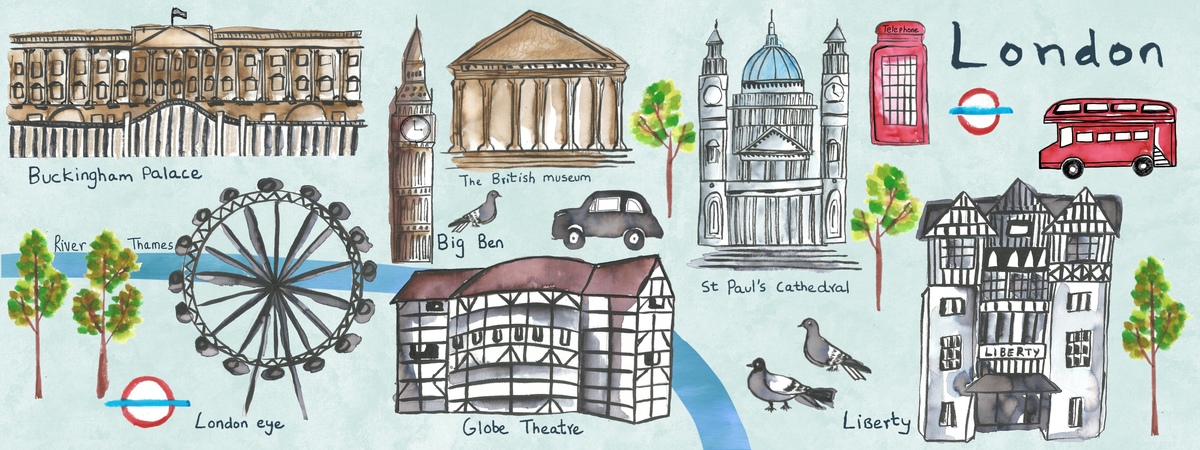 London, UK: My Happy Place by Art by Ashlesha