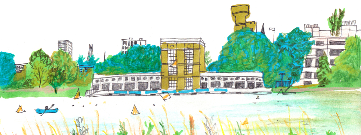 My Happy Place: West Reservoir N4 in Stoke Newington, London, UK by Kathryn Boyt