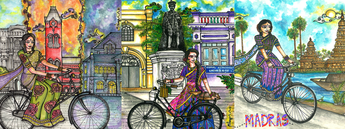Madras, India by Bike by Akshayaa Selvaraj