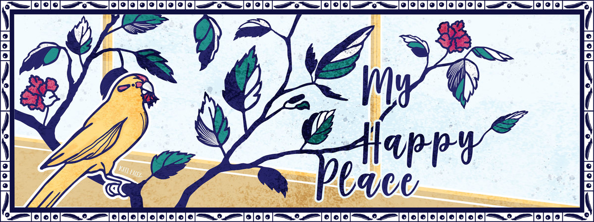 Riki's Happy Place by Kati Lacey Illustration