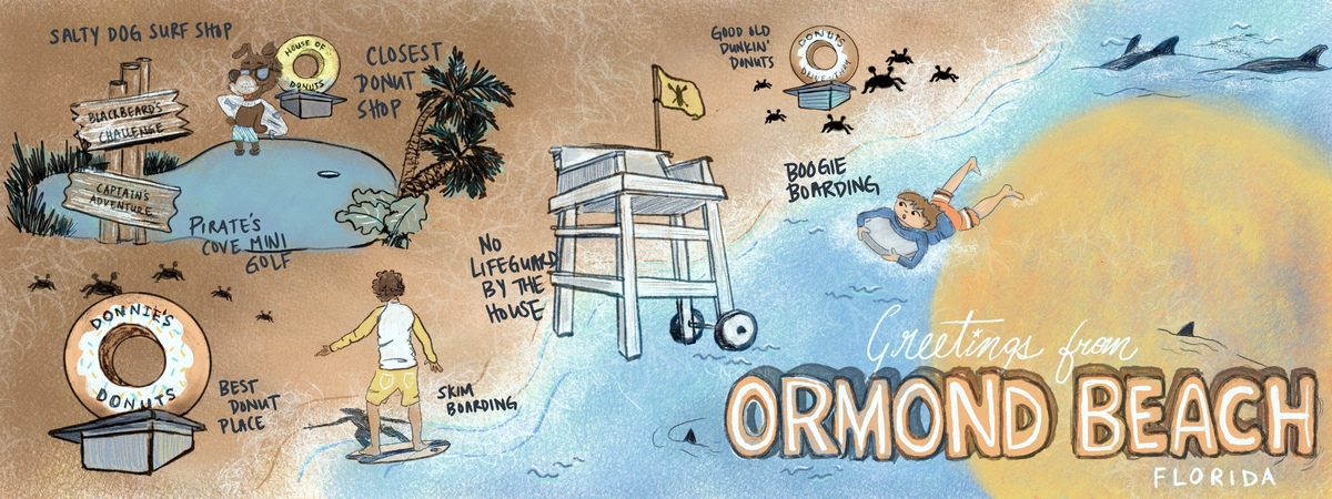 Greetings from Ormond Beach, Florida by Liz Greaser