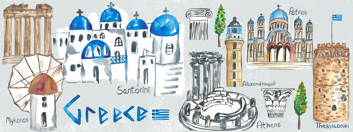 Greece by Art by Ashlesha