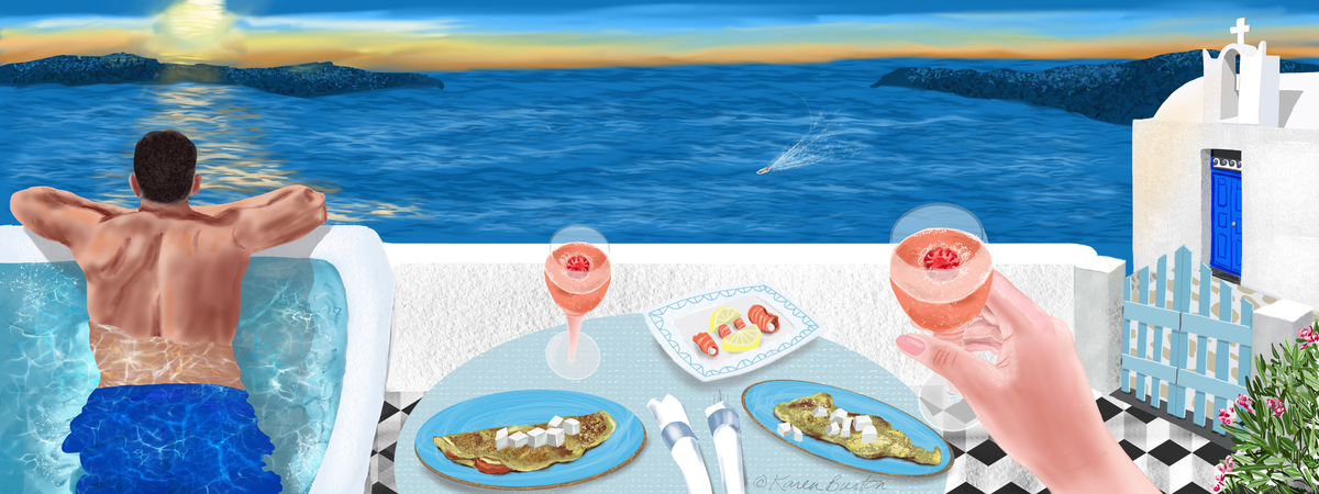 Santorini Romance by Karen Burton